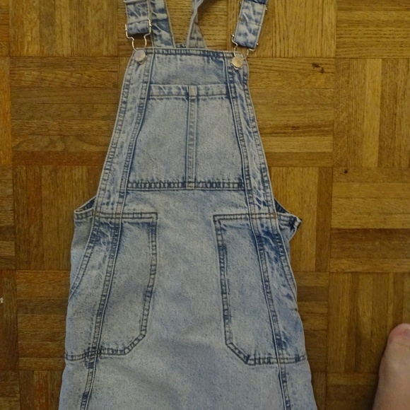 ZARA KIDS PINAFORE JEAN DRESS JUMPER - Picture 1 of 3